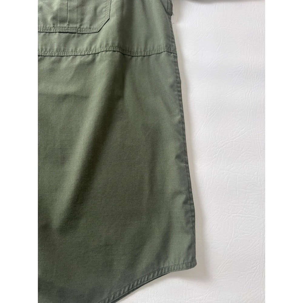 5.11 Tactical Series Mens L Ripstop Short Sleeve Button Down Shirt Olive 71175 - Picture 5 of 9